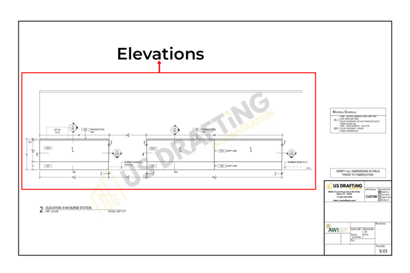 How to Read Millwork Shop Drawings? - US Drafting Inc.